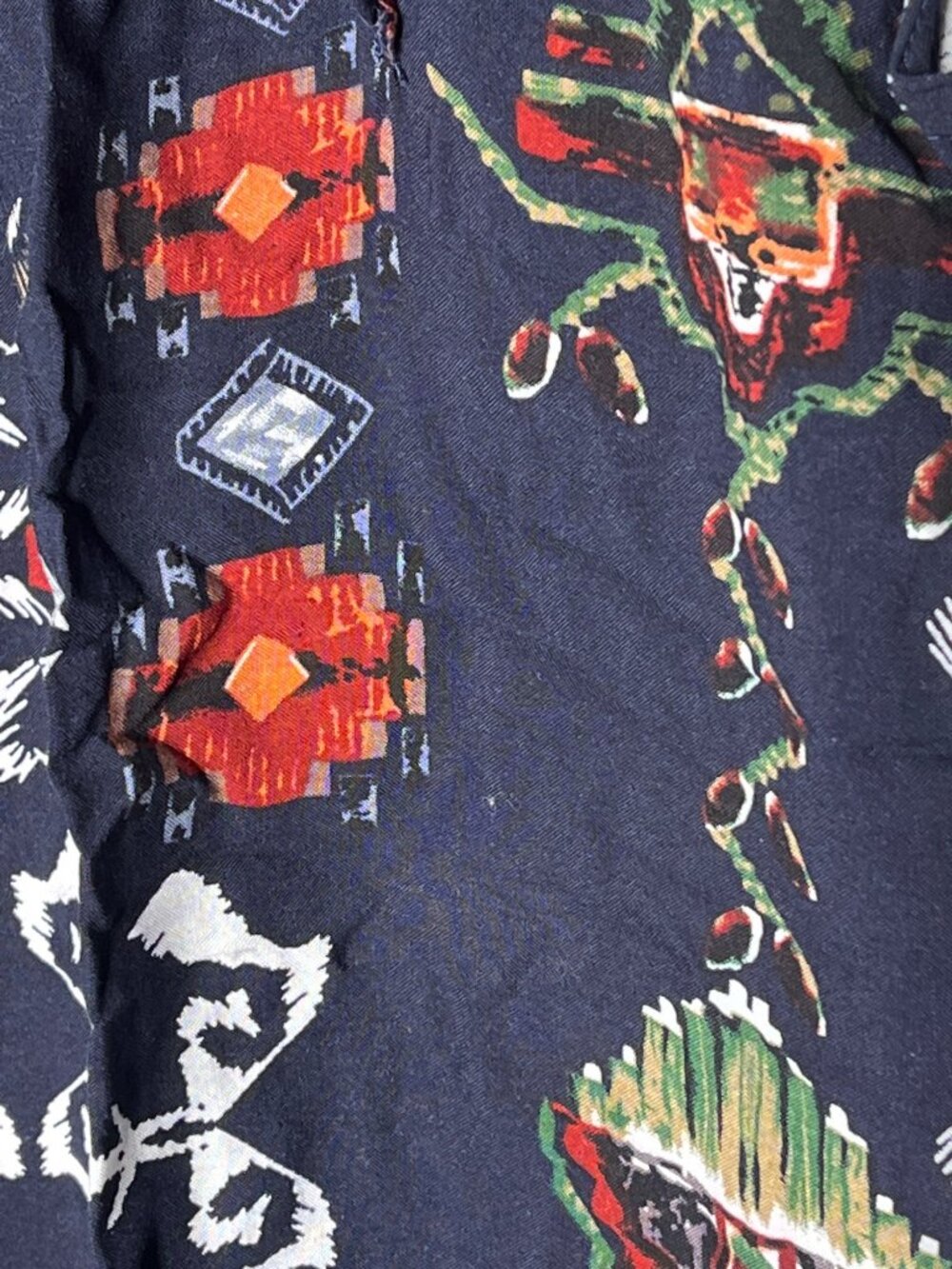 Hayden Womens Small Blue Floral Boho Blouse Short Sleeve Top - Picture 9 of 10